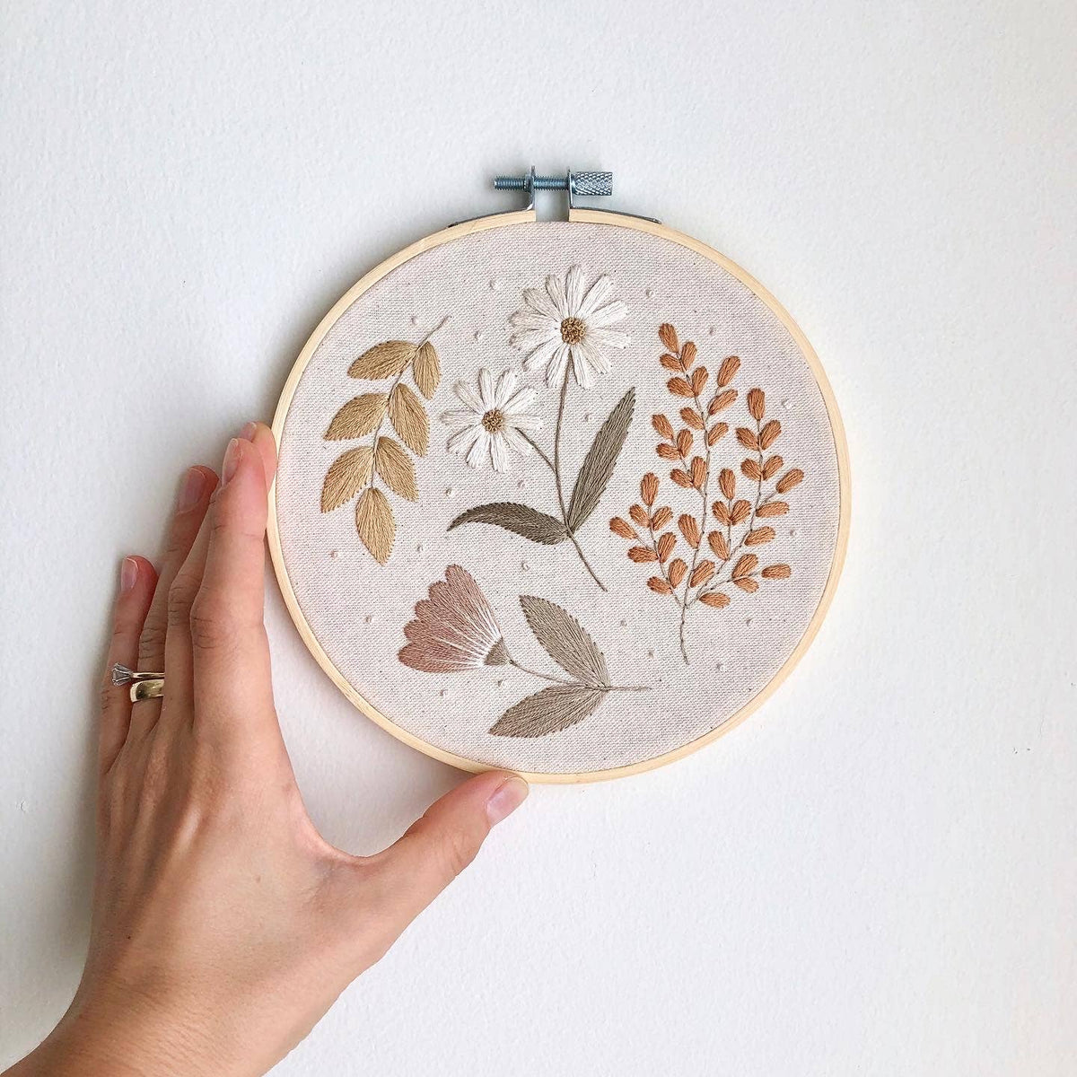 Floral Embroidery DIY Kit