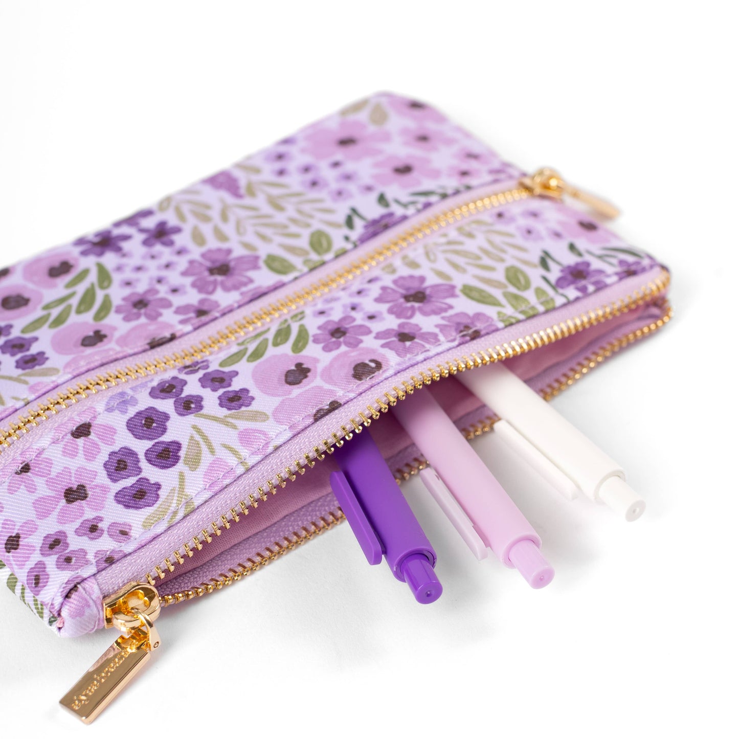 Lilac Floral Pouch