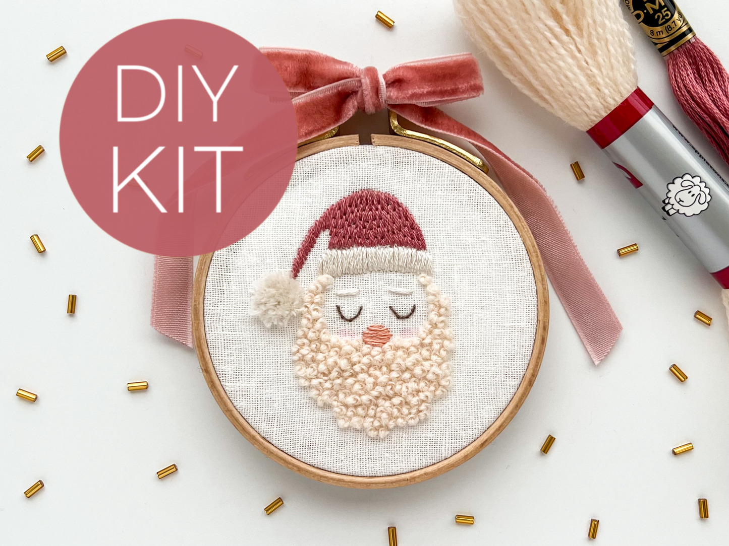 Santa Baby Embroidery Kit