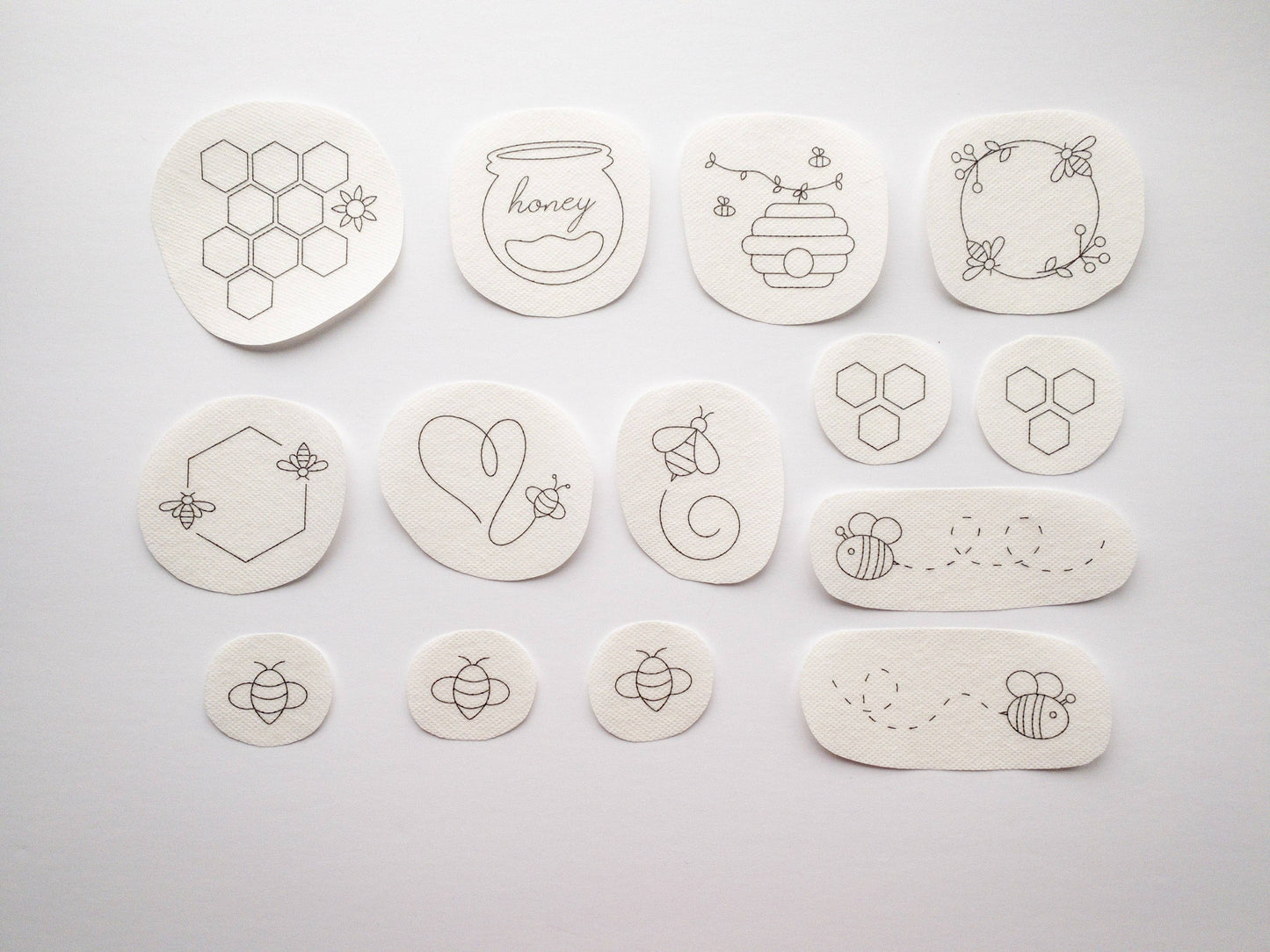 Stick and Stitch Bee Embroidery Patterns