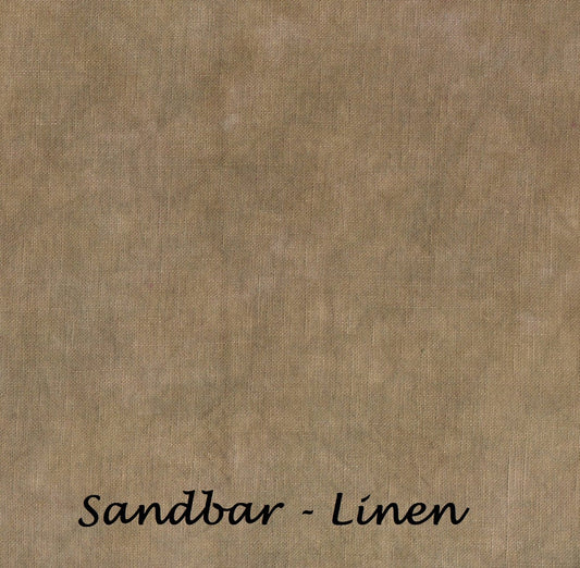 Sandbar hand dyed linen by Under the Sea Fabrics — Needlework Marketplace 2026