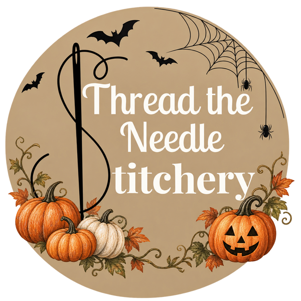 Thread the Needle Stitchery Halloween logo