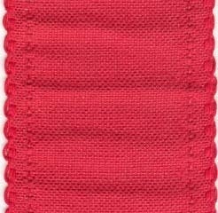 Red Scalloped Banding — 24ct, 5" Wide