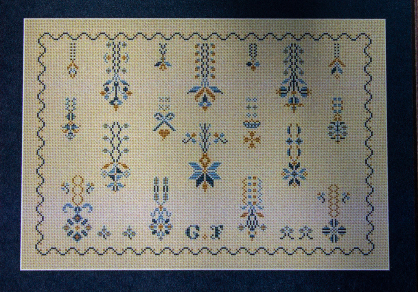 19th Century G.F. Sampler by Happiness is Heart Made