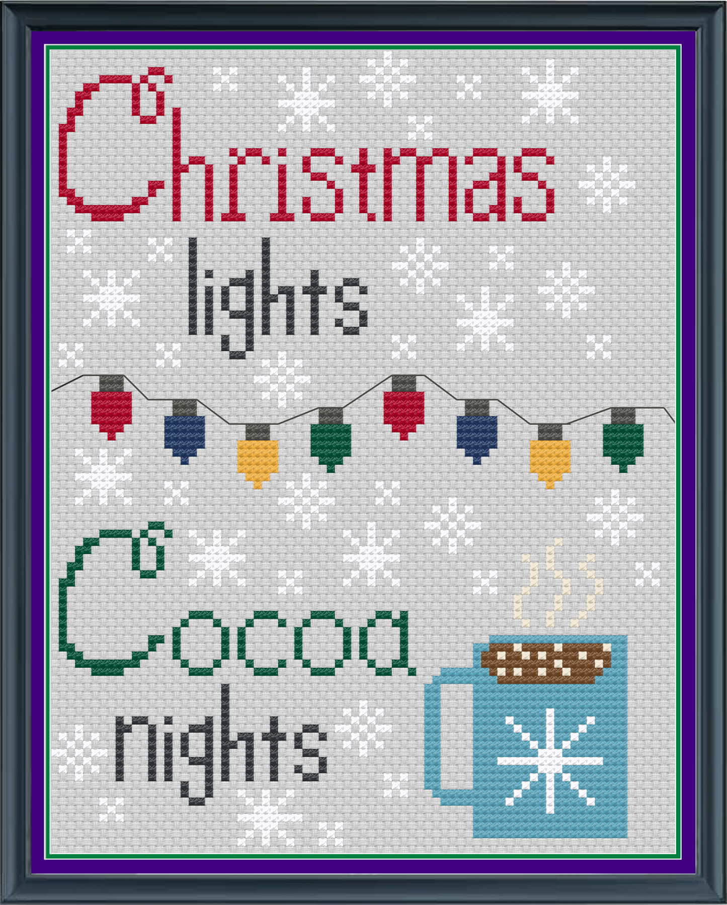 Christmas Lights & Cocoa Nights (PDF) by Stacie Stitches Creative Studio