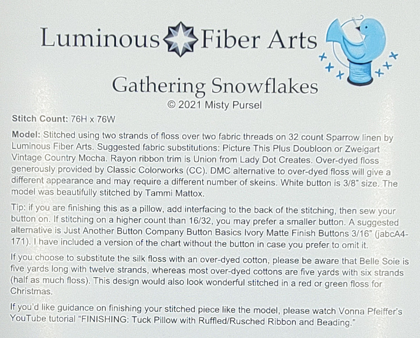 Gathering Snowflakes by Luminous Fiber Arts
