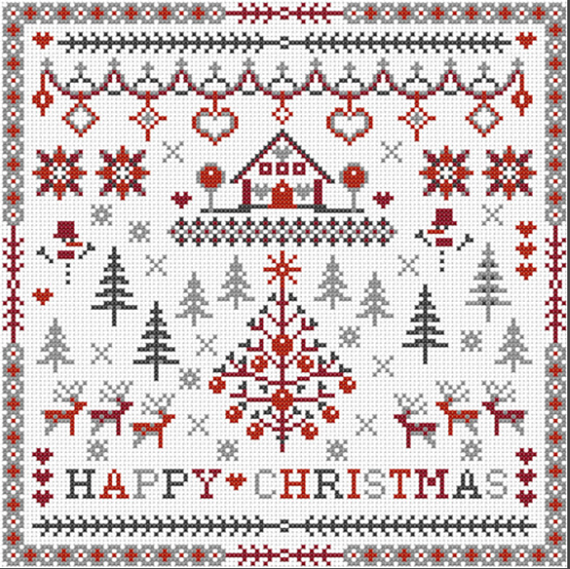 Happy Christmas by Riverdrift House Needlework