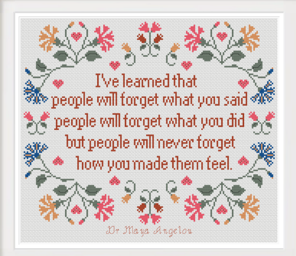 Dr. Maya Angelou – Thread the Needle Stitchery LLC