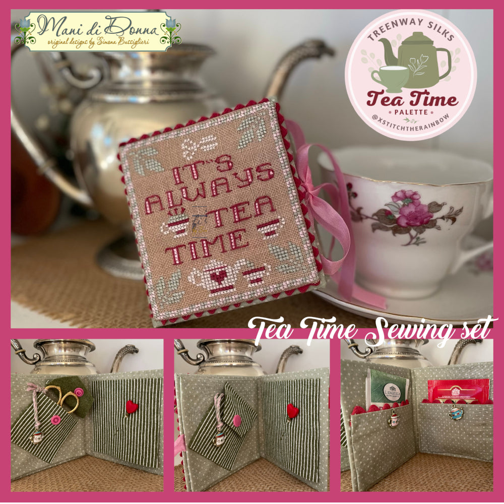 Tea Time Sewing Kit with Accessory Pack